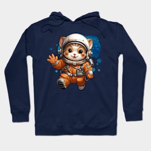 Lucky Cat In Space Hoodie